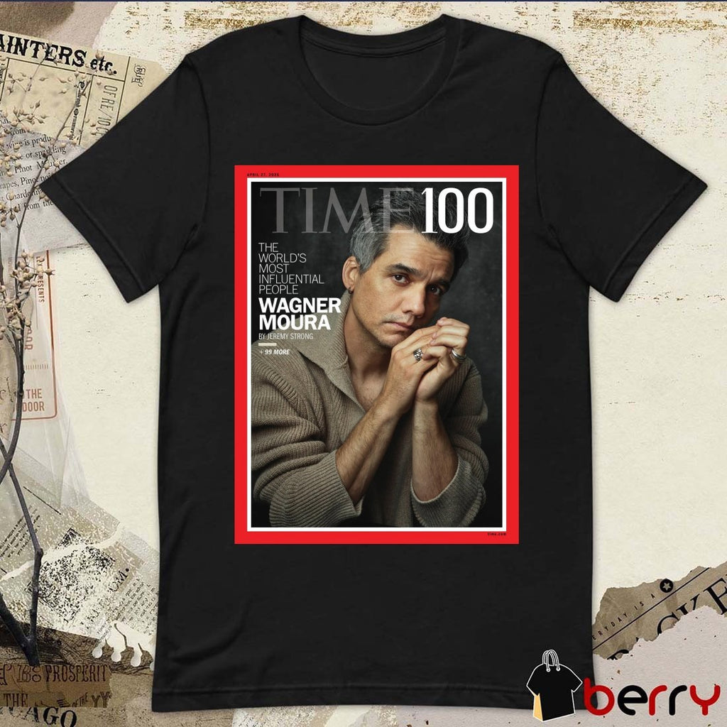 Time 100 The World’s Most Influential People Wagner Moura By Jeremy Strong 2026 Poster t-shirt
