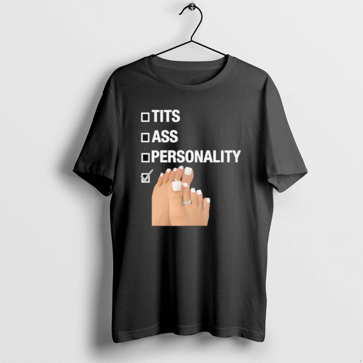 Official Tits Ass Personality Toes Checklist Leg Graphic T-Shirts, Hoodie, Sweatshirt | CiraTrend.com