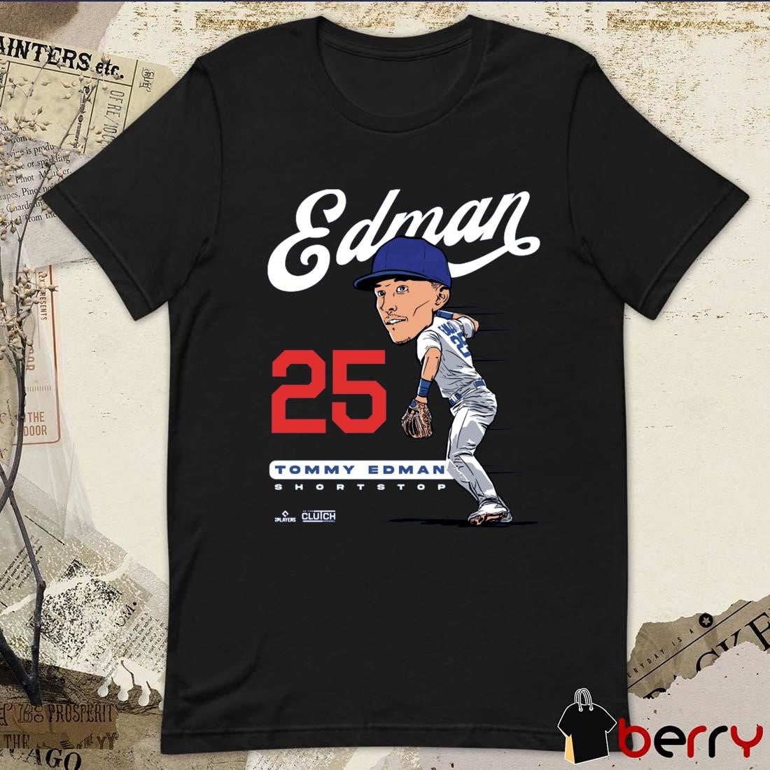 Tommy Edman #25 MLBPA Los Angeles Dodgers MLB Shortstop t-shirt