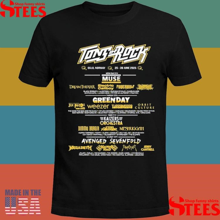 Tons Of Rock June 25-28 2025 Oslo Norway T-shirt