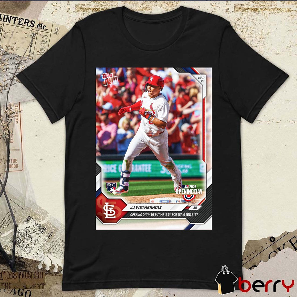 Topps Jj Wetherholt 28 Opening Day Debut HR Is 1st For Team Since ’57 Debut Poster t-shirt