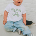 Official Toy Tester, Toddler T-Shirts & Baby Bodysuits, Graphic Infant Clothes, Cute Baby Shower Gift, Trendy Kids...