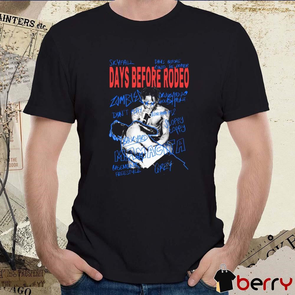 Travis Days Before Rodeo Skyfall Zombie Sketchbook t-shirt