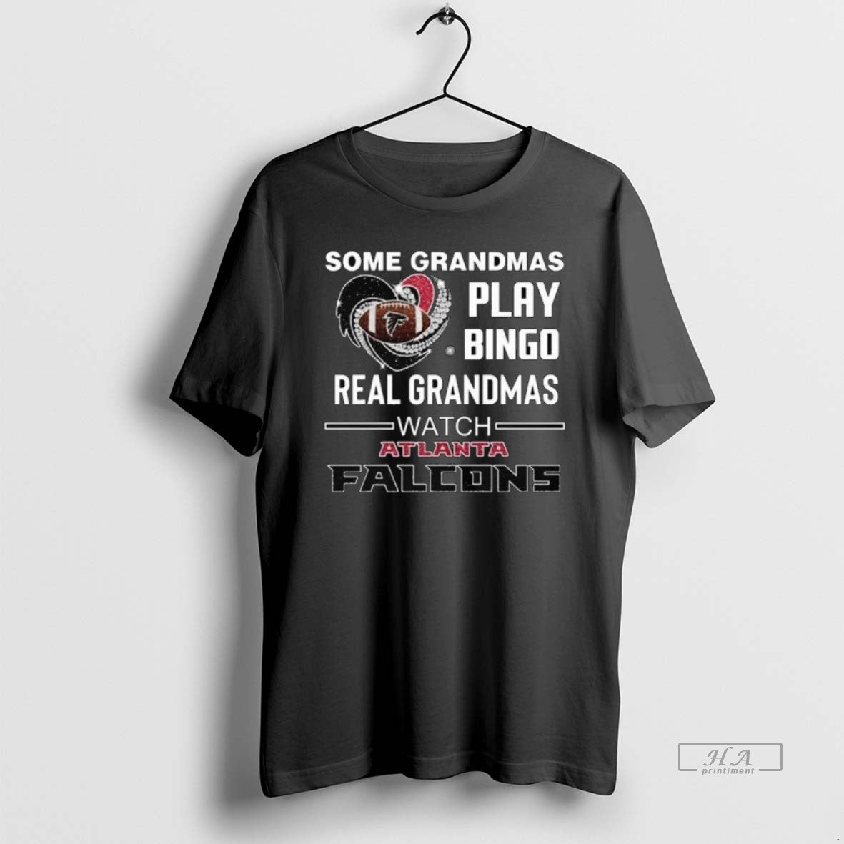 Official Trendy Some Grandmas Play Bingo Real Grandmas Watch Atlanta Falcons Diamond Heart 2025 Long