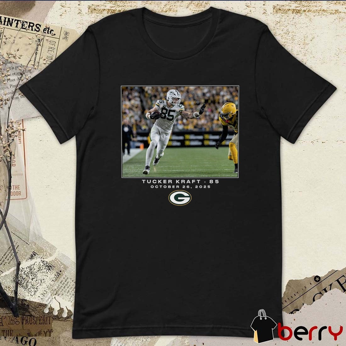Tucker Kraft Green Bay Packers NFL Flash Features Week 8 October 26 2025 t-shirt