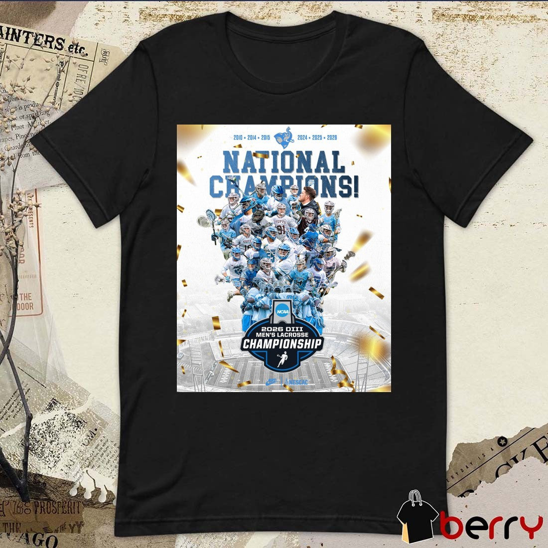 Tufts Jumbo Men’s Lacrosse 2026 NCAA Division III Tournament Championship Poster t-shirt