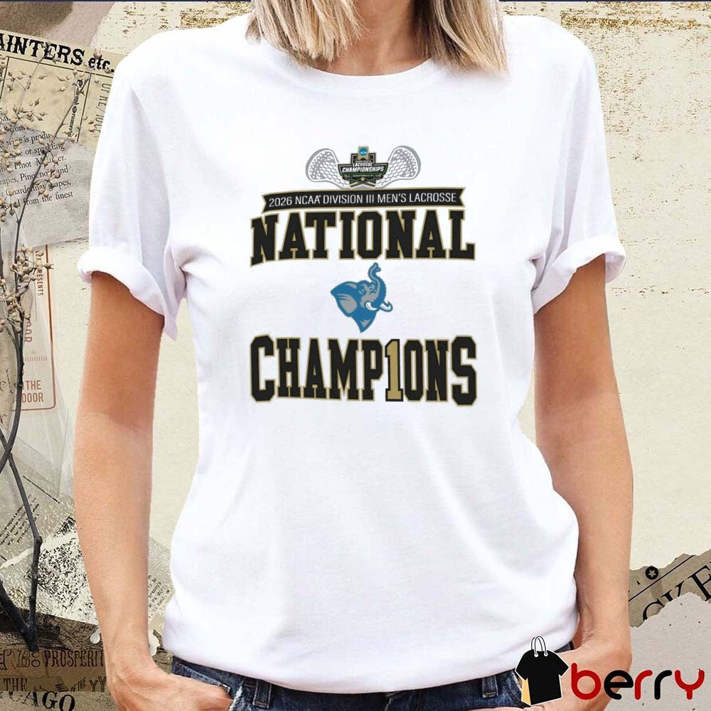 Tufts Jumbos 2026 NCAA Division III Men’s Lacrosse Championship Champion t-shirt