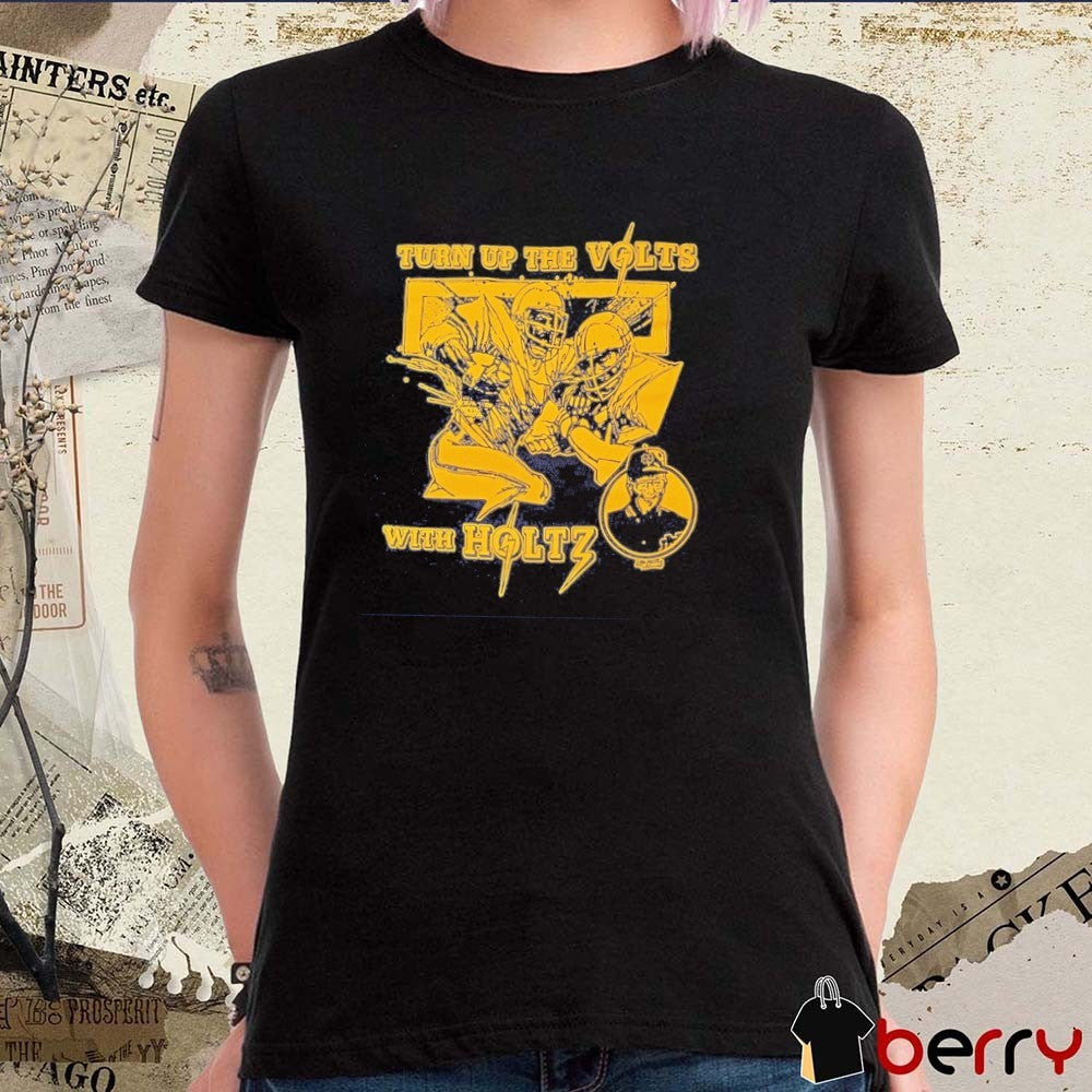 Turn Up The Volts With Holtz Notre Dame Lou Holtz 1973-2026 t-shirt