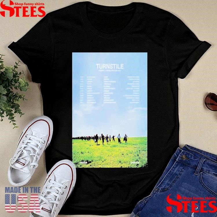 Turnstile Europe And United Kingdom 2025 Poster Shirts