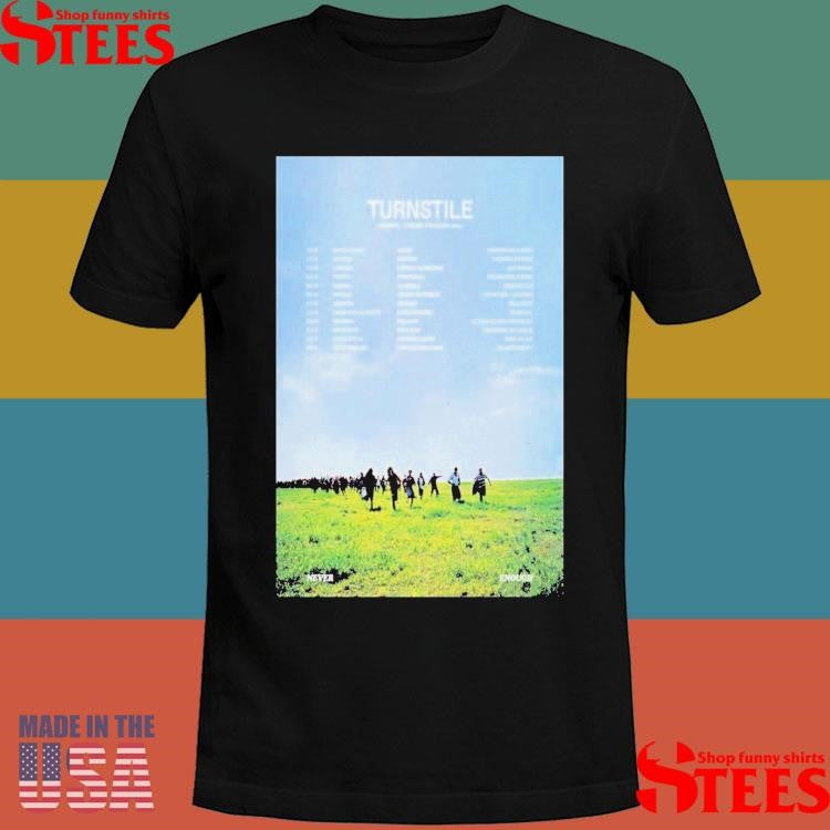 Turnstile Europe And United Kingdom 2025 Poster Shirts