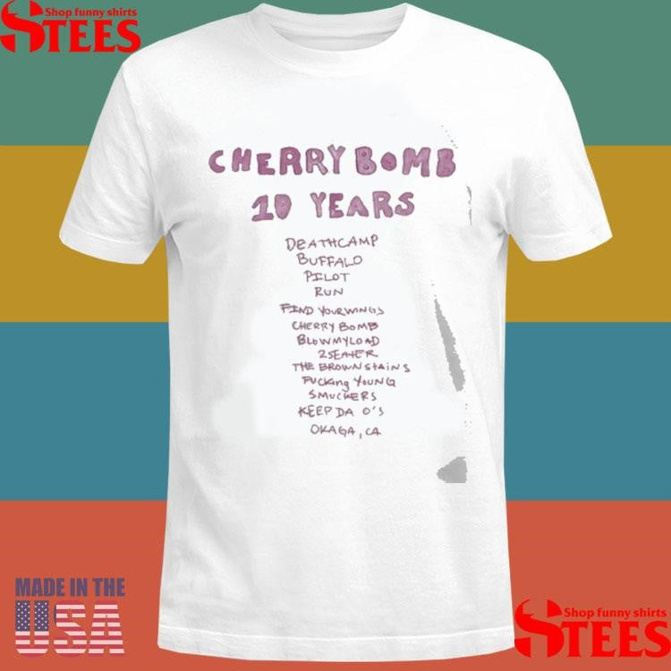 Tyler The Creator Cherry Bomb 10 Years Shirts