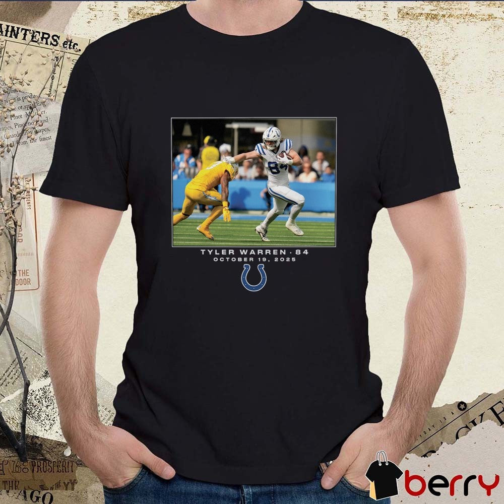 Tyler Warren Indianapolis Colts NFL Flash Features Week 7 October 19 2025 t-shirt