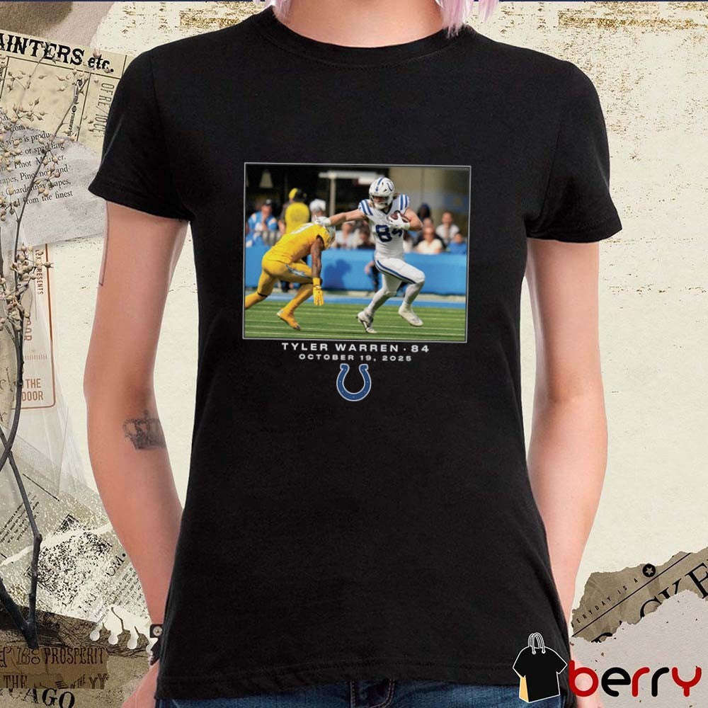 Tyler Warren Indianapolis Colts NFL Flash Features Week 7 October 19 2025 t-shirt