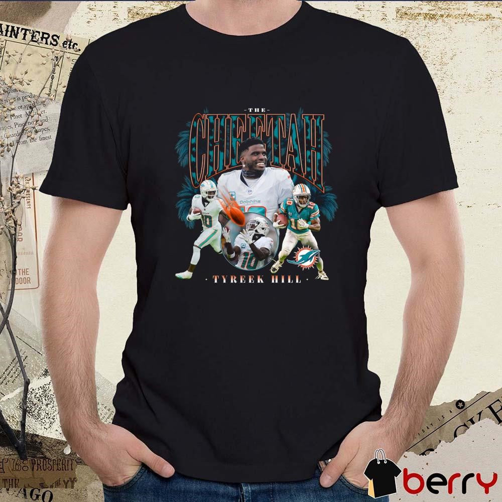 Tyreek Hill The Cheetah Miami Dolphins Notorious Player Graphic NFL t-shirt