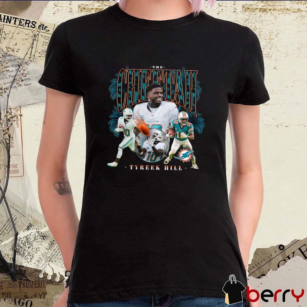 Tyreek Hill The Cheetah Miami Dolphins Notorious Player Graphic NFL t-shirt