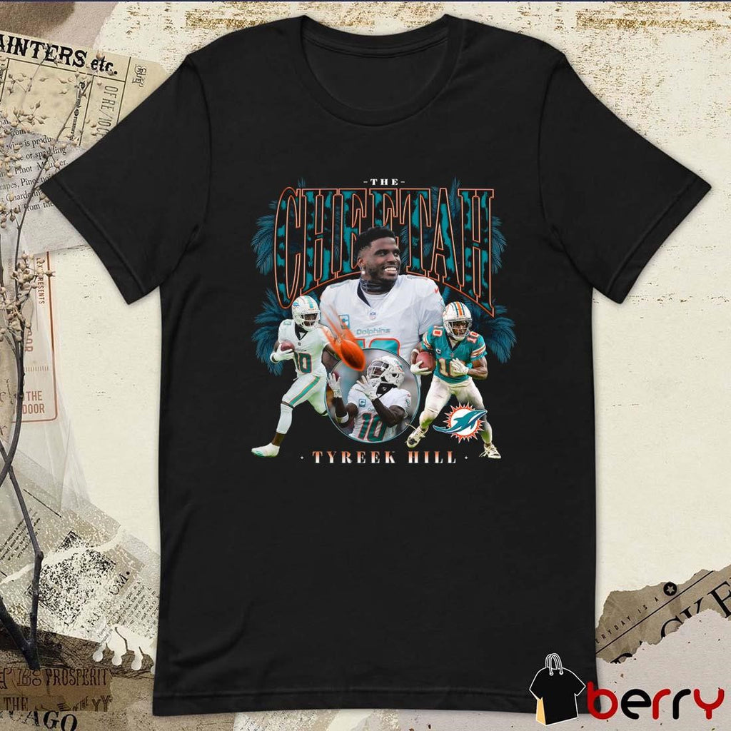 Tyreek Hill The Cheetah Miami Dolphins Notorious Player Graphic NFL t-shirt