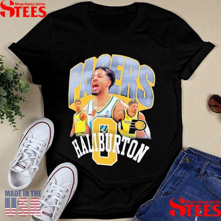 Tyrese Haliburton Navy Indiana Pacers Notorious 4.0 Shirts