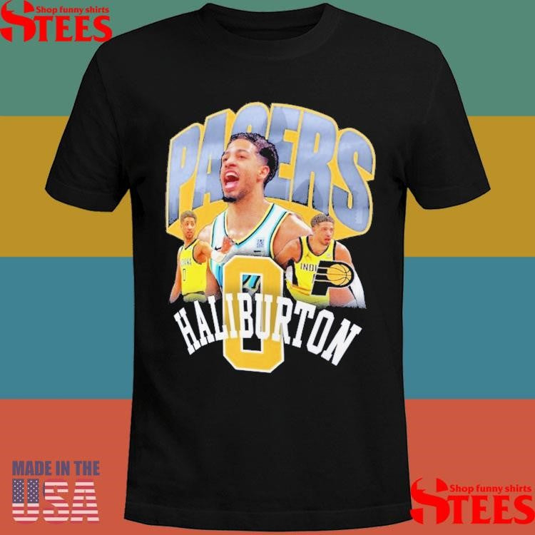 Tyrese Haliburton Navy Indiana Pacers Notorious 4.0 Shirts