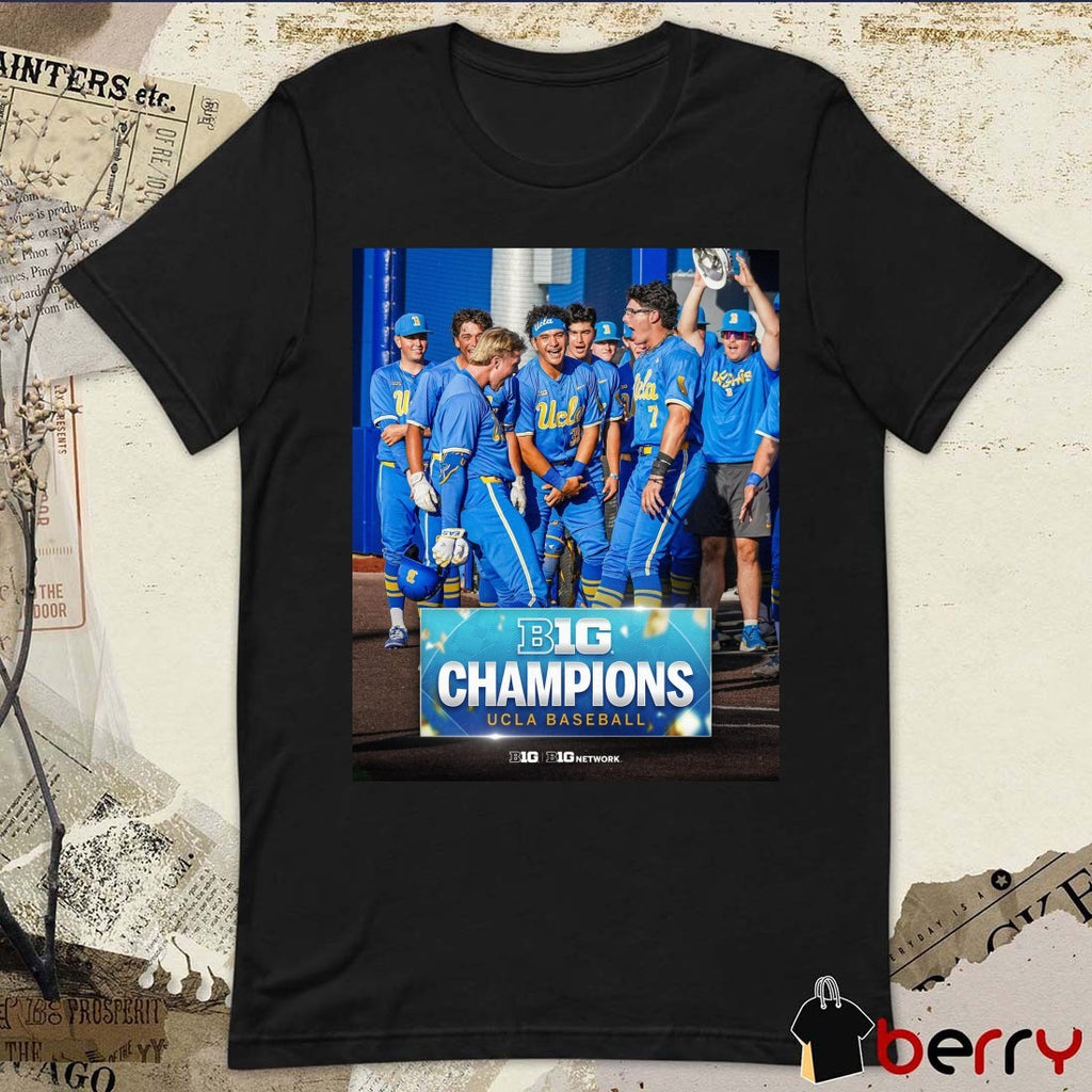UCLA Bruins Baseball 2026 Big Ten Regular-Season Poster t-shirt