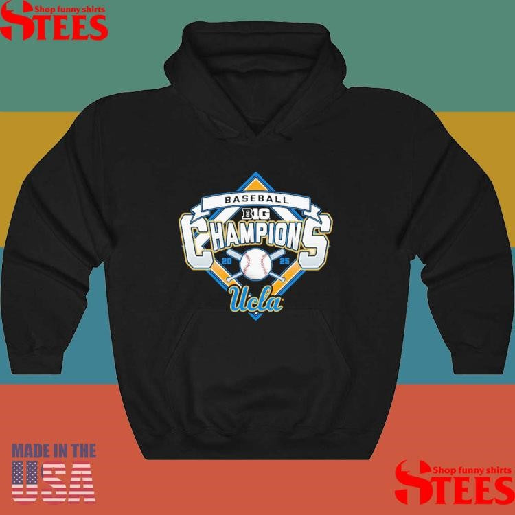 UCLA Bruins Blue 84 2025 Big Ten Baseball Regular Season Champions Shirts