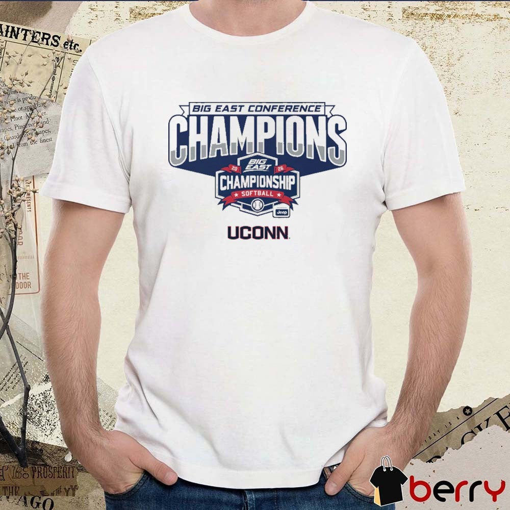 UConn Huskies Softball 2026 Big East Conference Champions t-shirt