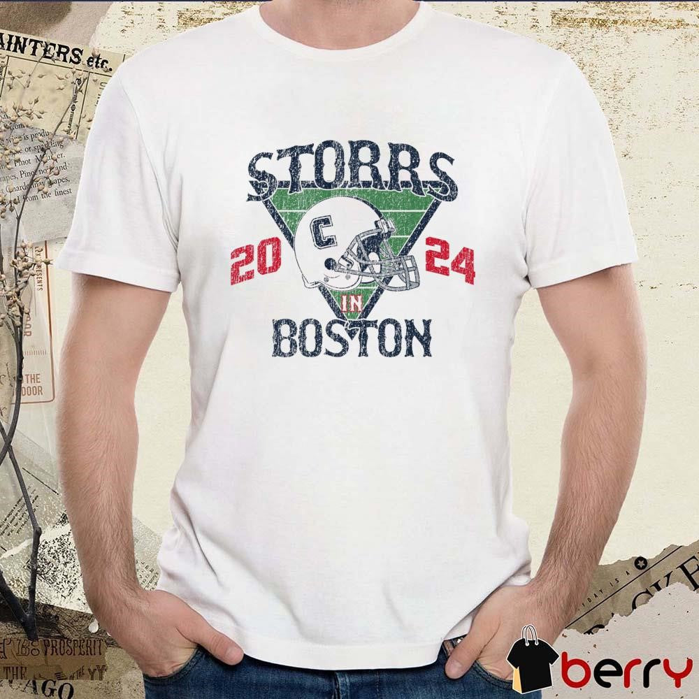 UConn Huskies Storrs In Boston 2024 Helmet Vintage t-shirt