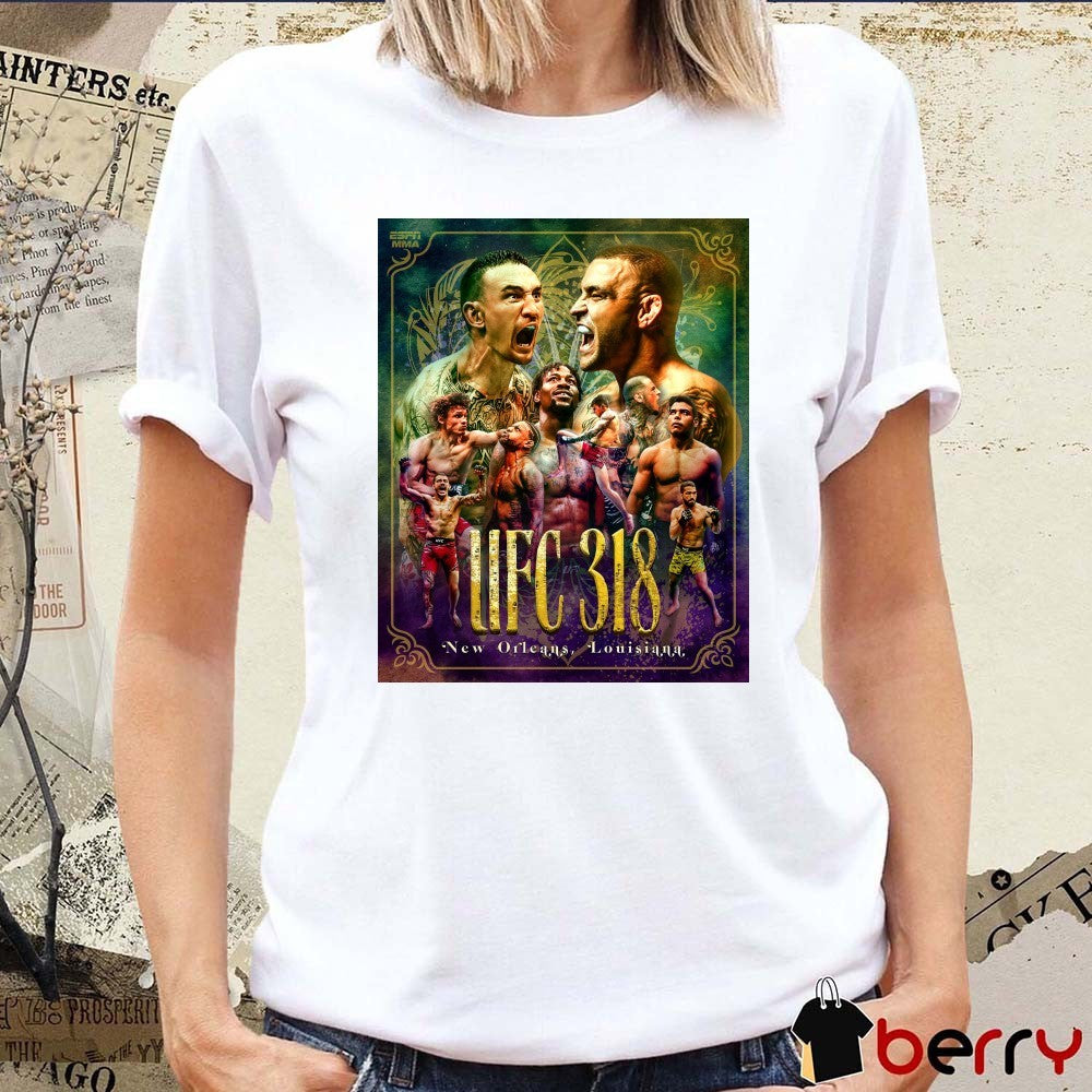 UFC 318 Max Holloway and Dustin Poirier New Orleans Louisiana on July 19 2025 Poster t-shirt