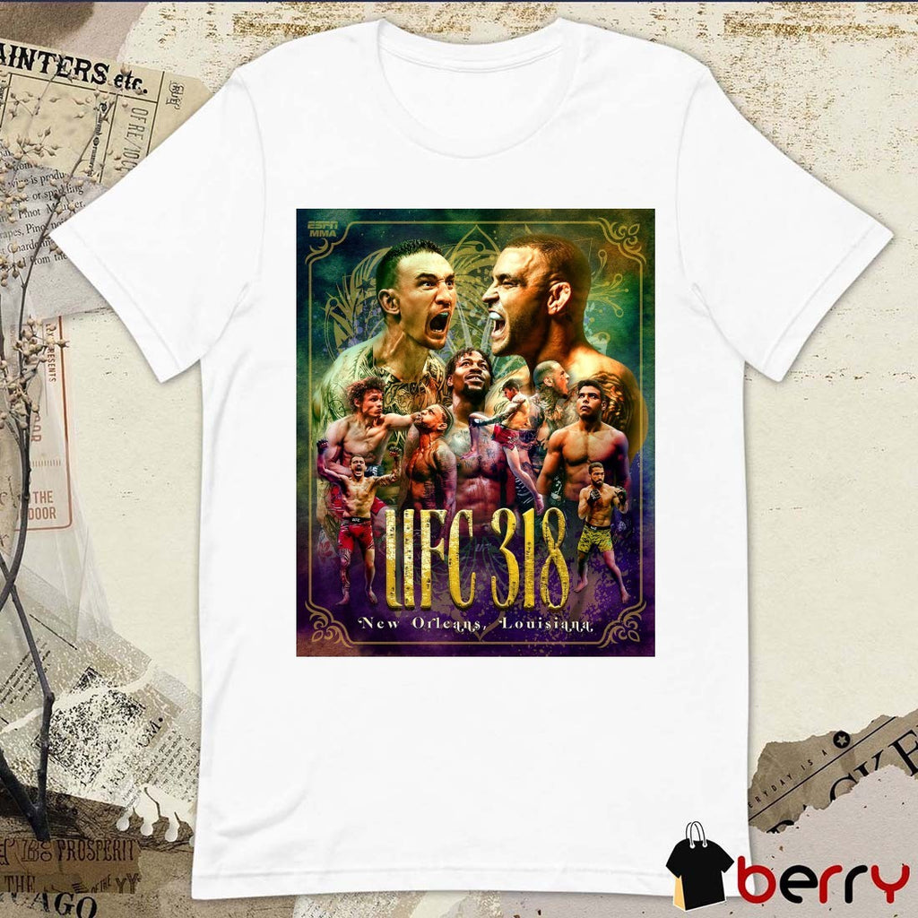 UFC 318 Max Holloway and Dustin Poirier New Orleans Louisiana on July 19 2025 Poster t-shirt