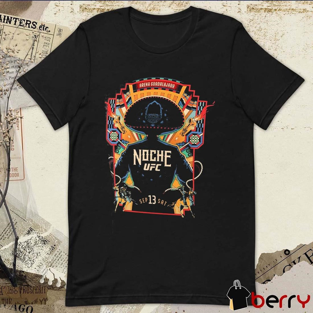UFC 320 Arena Guadalajara in Guadalajara Mexico on September 13th 2025 Noche UFC Vintage Retro t-shirt