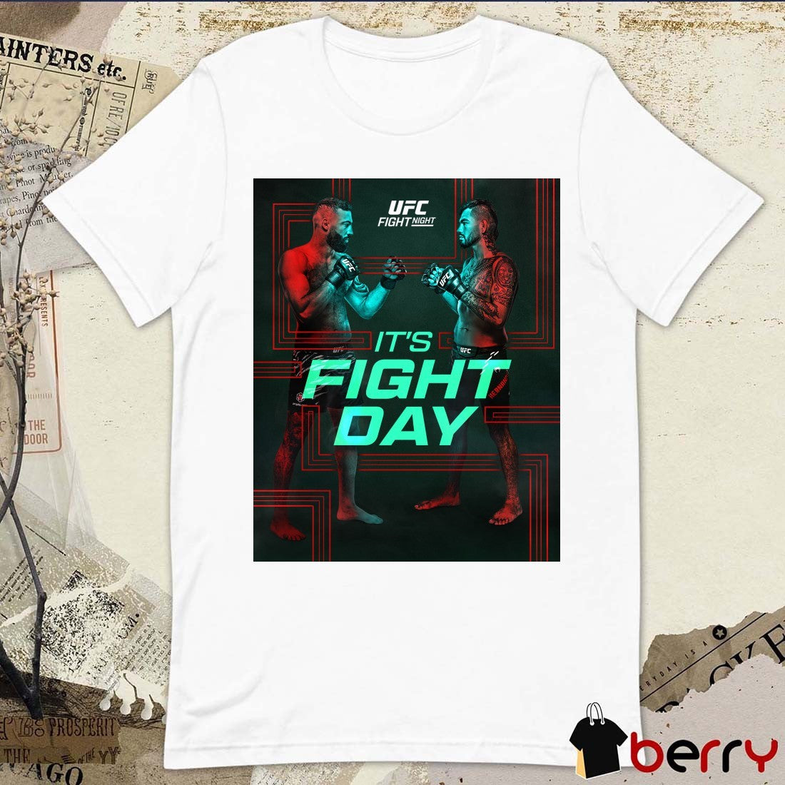 UFC Fight Night Vegas 109 Roman Dolidze and Anthony Hernandez It’s Fight Day August 9, 2025 Poster t-shirt