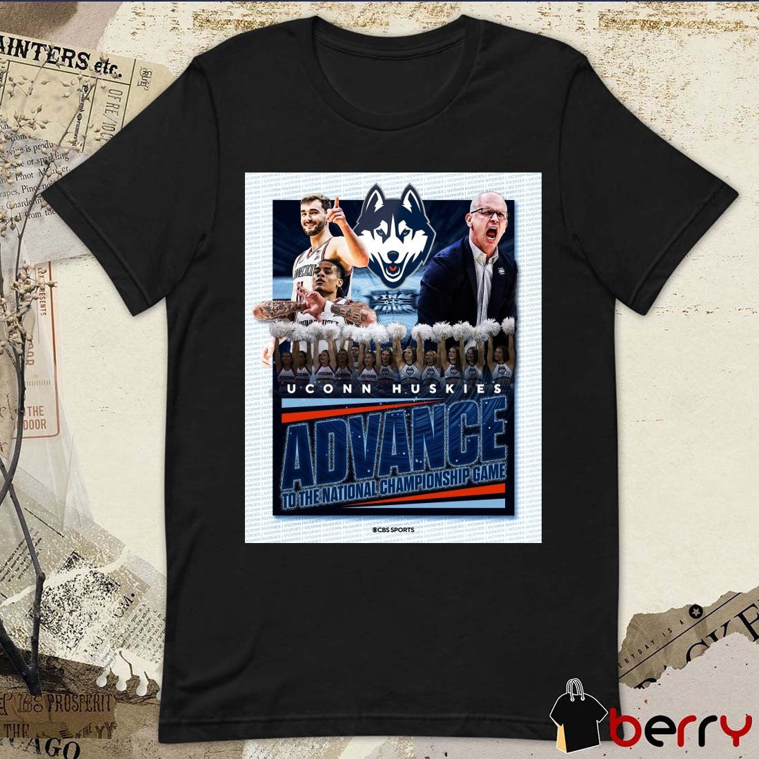 Uconn Huskies Advances To The National Championship Game 2026 Poster t-shirt