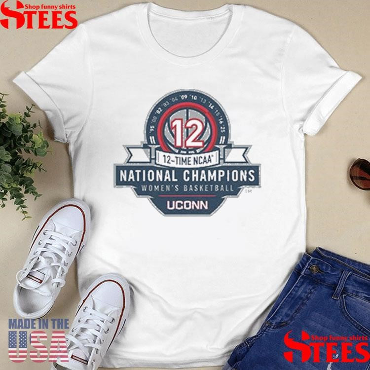 Uconn Women’s Basketball 12x Ncaa Champions Logo Shirts