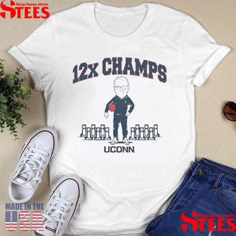 Uconn Women’s Basketball Geno Auriemma 12x Champ Shirts