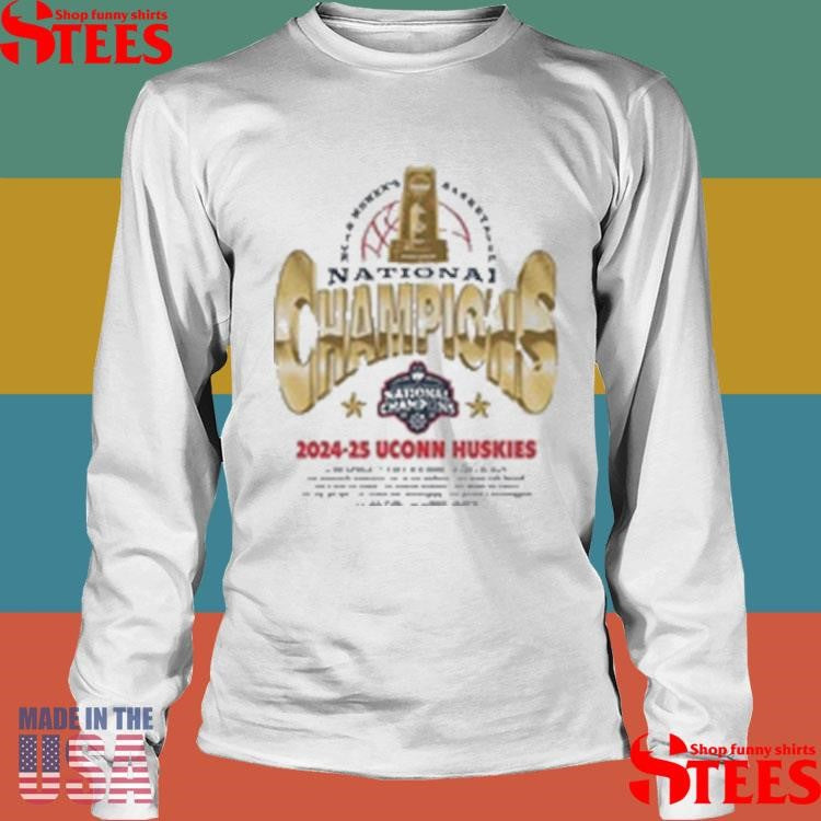 Uconn Women’s Basketball National Champions Gold Shirts