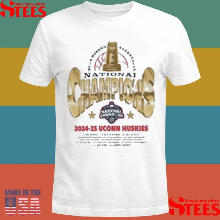 Uconn Women’s Basketball National Champions Gold Shirts