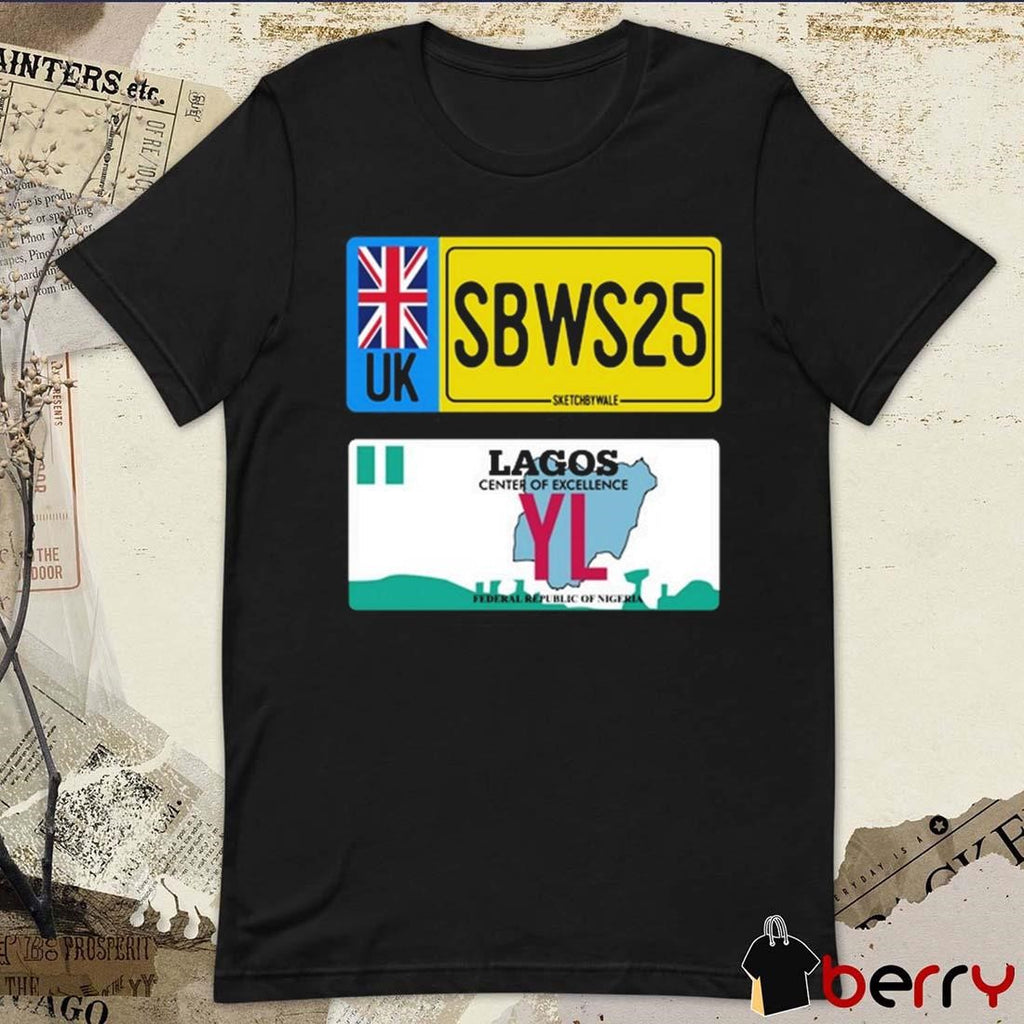 Uk Sbws25 Lagos Center Of Excellence Federal Republic Of Nigeria t-shirt