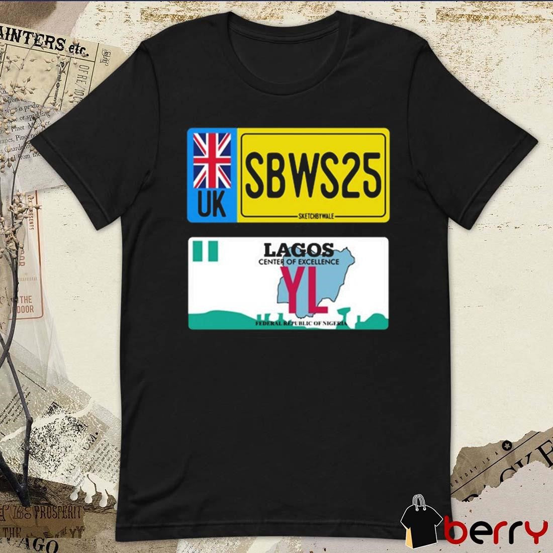 Uk Sbws25 Lagos Center Of Excellence Federal Republic Of Nigeria t-shirt