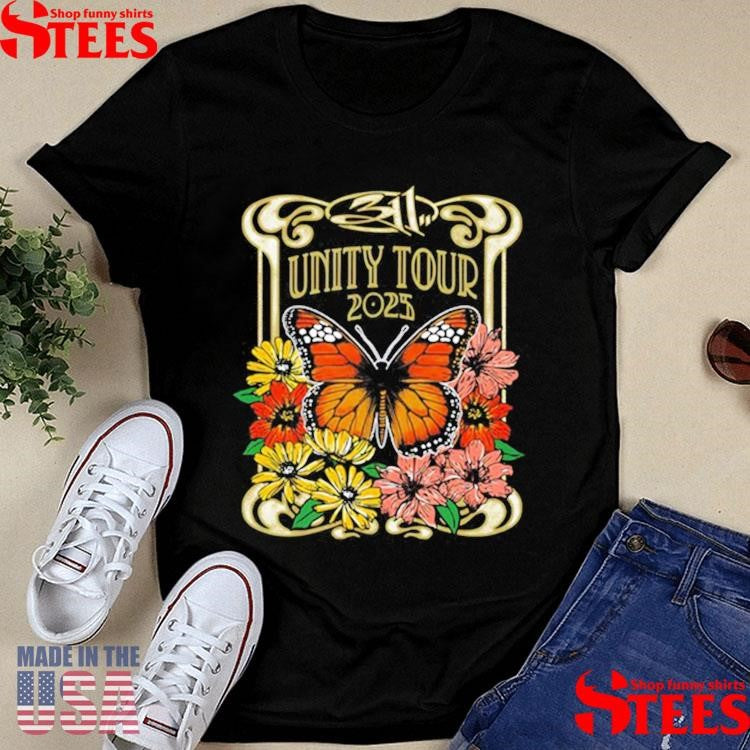 Unity Tour 2025 Butterfly Ladies 311 Band T-shirt