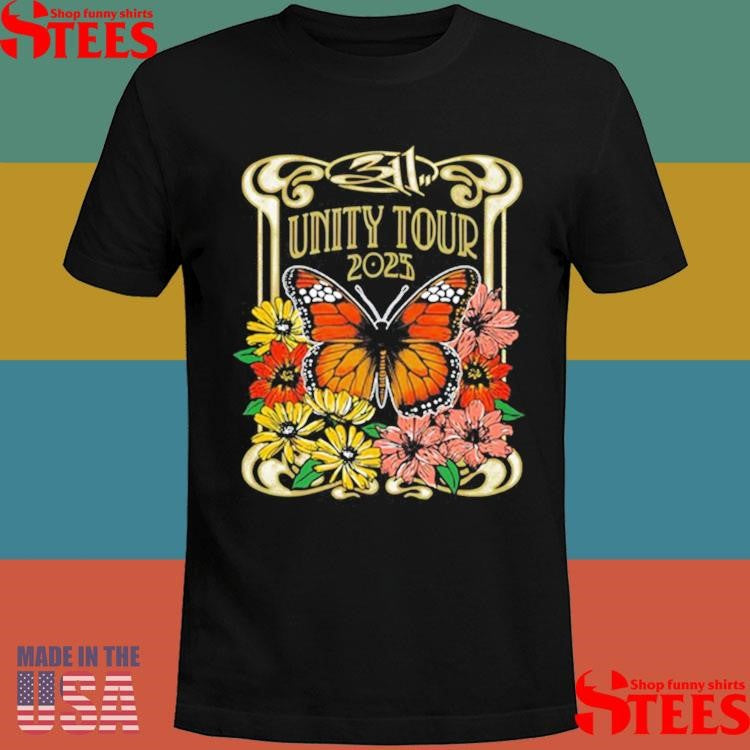 Unity Tour 2025 Butterfly Ladies 311 Band T-shirt