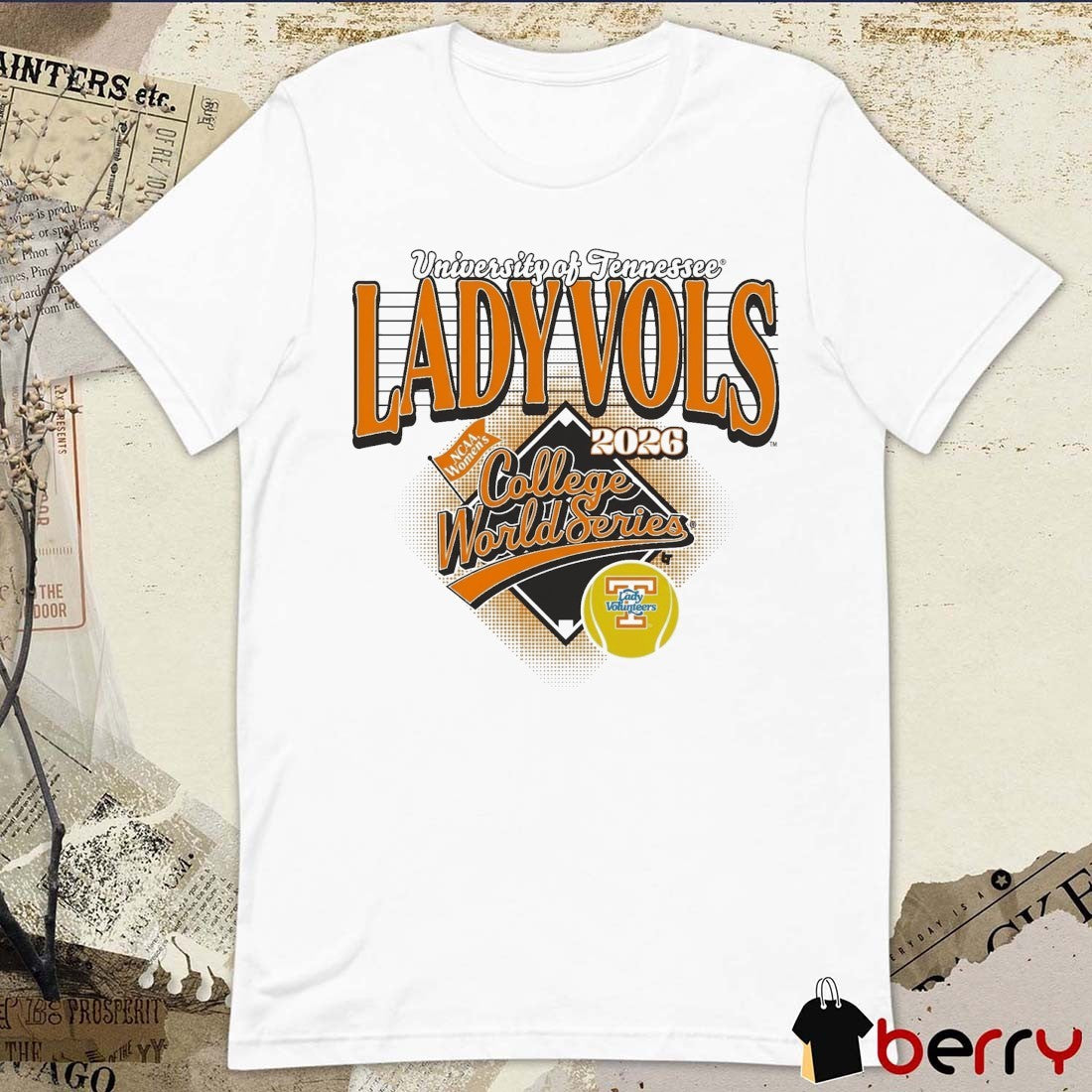 University Of Tennessee Lady Vols Softball 2026 NCAA Women’s College World Series t-shirt