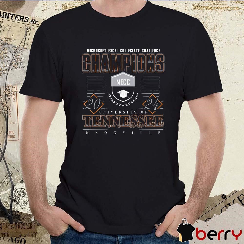 University Of Tennessee Vols Microsoft Excel Champions Collegiate Challenge Knoxville 2024 t-shirt