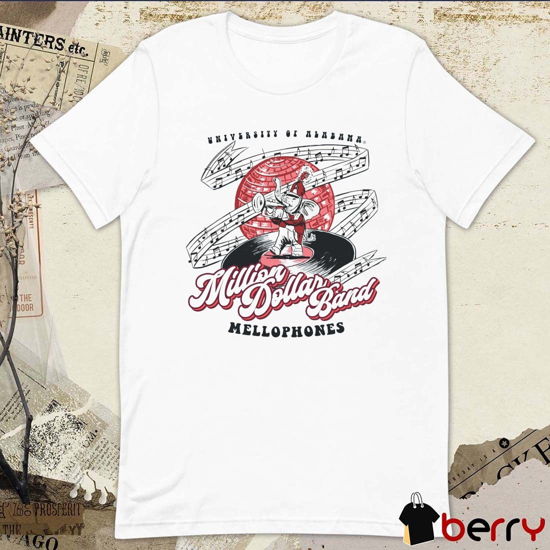 University of Alabama Million Dollar Band Mellophones 2025 t-shirt