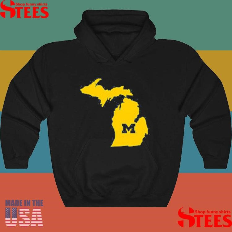 University of Michigan State Outline Shirts