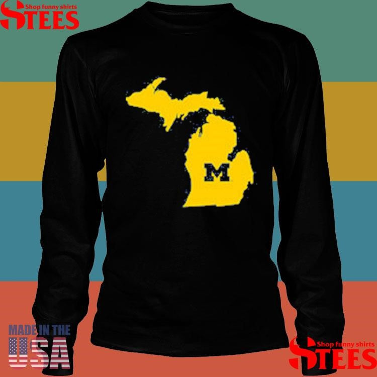University of Michigan State Outline Shirts
