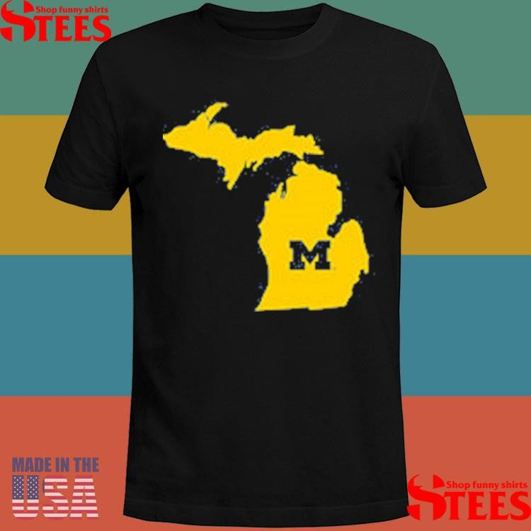 University of Michigan State Outline Shirts