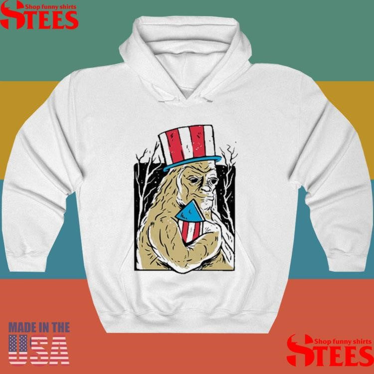 Us Flag Patriotic Bigfoot Shirts