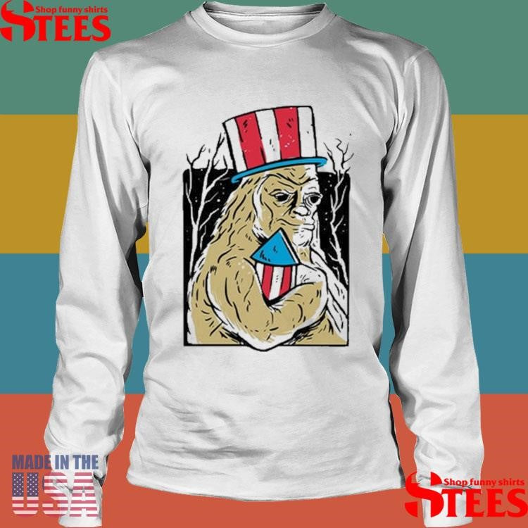 Us Flag Patriotic Bigfoot Shirts