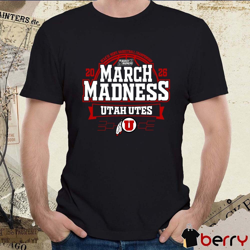 Utah Utes 2026 NCAA DI Men’s Basketball Championship March Madness Bound t-shirt
