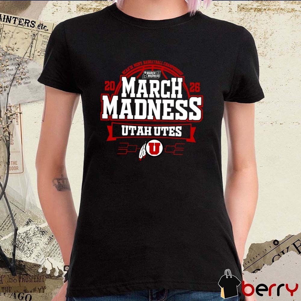 Utah Utes 2026 NCAA DI Men’s Basketball Championship March Madness Bound t-shirt