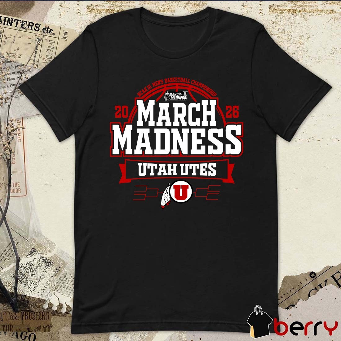 Utah Utes 2026 NCAA DI Men’s Basketball Championship March Madness Bound t-shirt